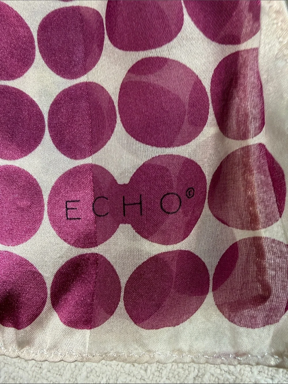 Echo colorful polka dot silk scarf